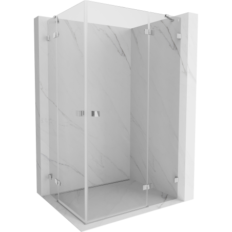 Mexen Lunar Duo Right-Swing Shower Cabin 115 x 105 cm, Transparent, Chrome - 834-115P-105L-01-00