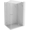 Mexen Lunar Duo right-hinged shower cabin 120 x 115 cm, transparent, chrome - 834-120P-115L-01-00