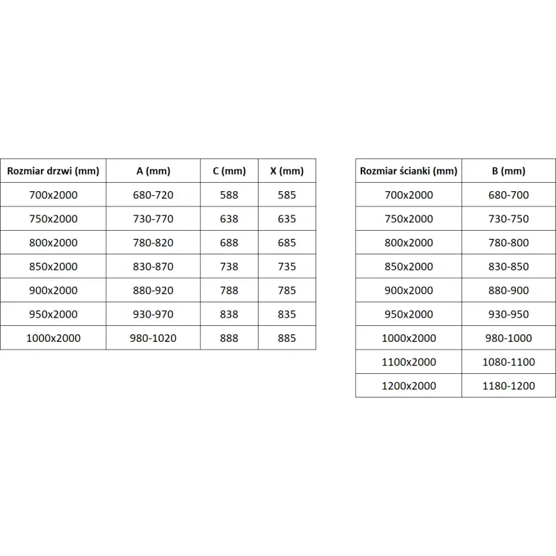 Mexen Exo Hinged Shower Enclosure 100 x 100 cm, Transparent, Black - 817-100-100-70-00