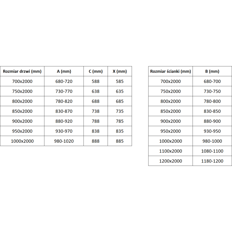 Mexen Exo 80 x 100 cm Hinged Shower Cabin, Transparent, Black - 817-080-100-70-00