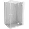Mexen Lunar Duo right hinge shower cabin 85 x 70 cm, transparent, white - 834-085P-070L-20-00