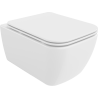 Mexen Stella Rimless WC bowl with slim soft-close seat, duroplast, glossy white - 30680900