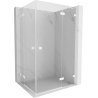 Mexen Lunar Duo right-hinged shower cabin 120 x 90 cm, transparent, white - 834-120P-090L-20-00