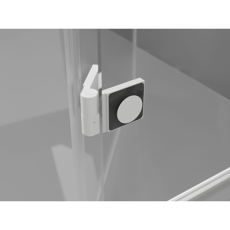 Mexen Lunar Duo Right-Hinged Shower Cabin 120 x 105 cm, Transparent, White - 834-120P-105L-20-00