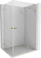 Mexen Lunar Duo Right Swing Shower Enclosure 75 x 70 cm, Transparent, Gold - 834-075P-070L-50-00