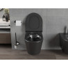 Mexen Rico Rimless WC Bowl with Soft-Close Slim Seat, Duroplast, Matte Black - 30720185