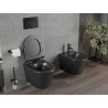 Mexen Rico Rimless WC Bowl with Soft-Close Slim Seat, Duroplast, Matte Black - 30720185