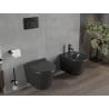 Mexen Rico Rimless WC bowl with slim soft-close seat, duroplast, black matte - 30720185