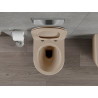 Mexen Rico Rimless WC bowl with slim soft-close seat, duroplast, matte cappuccino - 30724064