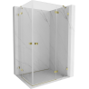 Mexen Lunar Duo right-opening shower cabin 120 x 100 cm, transparent, gold - 834-120P-100L-50-00