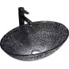 Mexen Goa glass countertop basin 50 x 36 cm, black - 24085070
