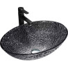 Mexen Goa glass countertop washbasin 50 x 36 cm, black - 24085070