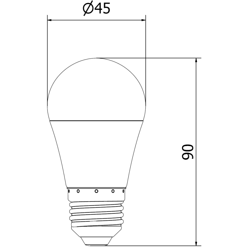 Mexen Nova LED Bulb E27, G45, 8W, Warm - 3000K, 840 lm - L101-E27-0830-01