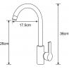 Mexen Ana Kitchen Tap, Chrome - 671000-00