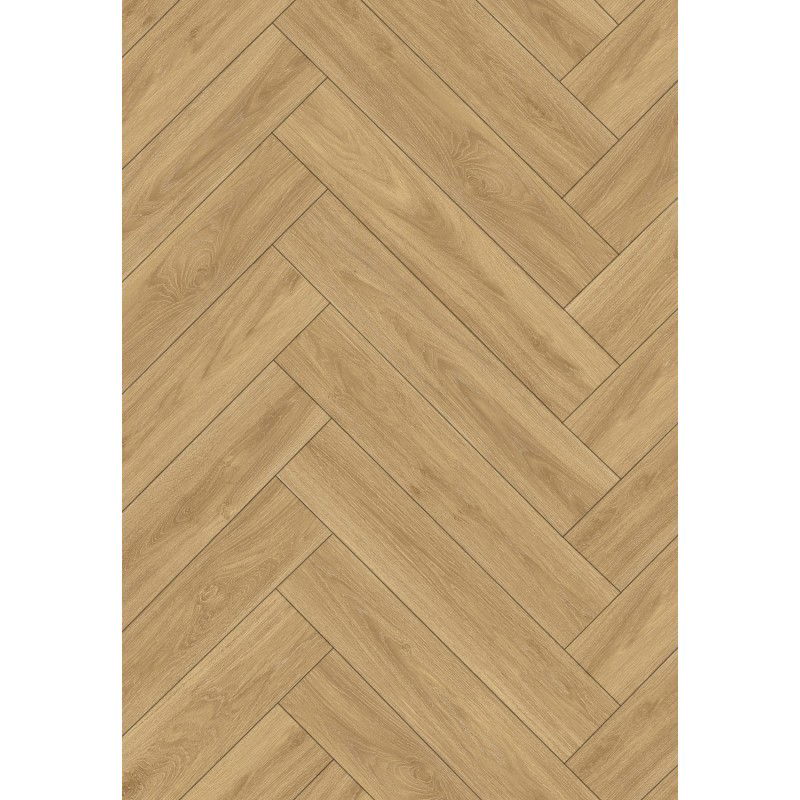 Mexen Cape Coral  vinyl panels herringbone 635 x 127 mm SPC 6.5 mm underlay 1.5 mm, 4 V-groove, Oak - F1196-0635-127-505-4V1-01