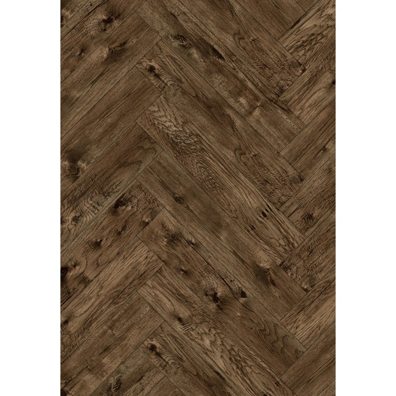 Mexen Bryce Canyon Orange Beach vinyl panels herringbone 635 x 127 mm SPC 6.5 mm underlay 1.5 mm, 4 V-Groove, Walnut -