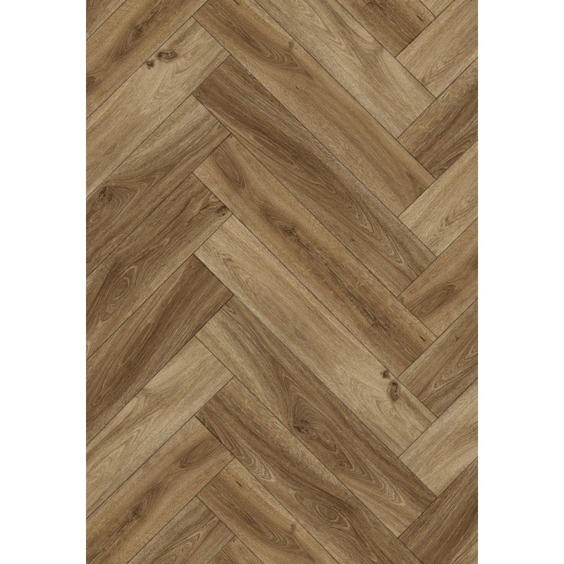 Mexen Amsterdam vinyl panels herringbone 635 x 127 mm SPC 6.5 mm underlay 1.5 mm, 4 V-Groove, Oak - F1191-0635-127-505-4V1-01