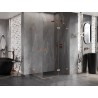 Mexen Lunar Duo right-hinged shower cabin 120 x 85 cm, transparent, brushed copper - 834-120P-085L-65-00