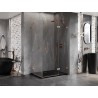 Mexen Lunar Duo right-hinged shower cabin 120 x 85 cm, transparent, brushed copper - 834-120P-085L-65-00