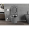 Mexen Rico Rimless WC Bowl with Slim Soft-Close Seat, Duroplast, Dark Gray Matte - 30724071