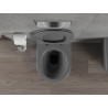 Mexen Rico Rimless WC Bowl with Slim Soft-Close Seat, Duroplast, Dark Gray Matte - 30724071