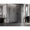 Mexen Lunar Duo right-hinged shower cabin 75 x 70 cm, transparent, brushed gun gray - 834-075P-070L-66-00