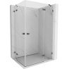 Mexen Lunar Duo right-hinged shower cabin 80 x 75 cm, transparent, brushed gun gray - 834-080P-075L-66-00