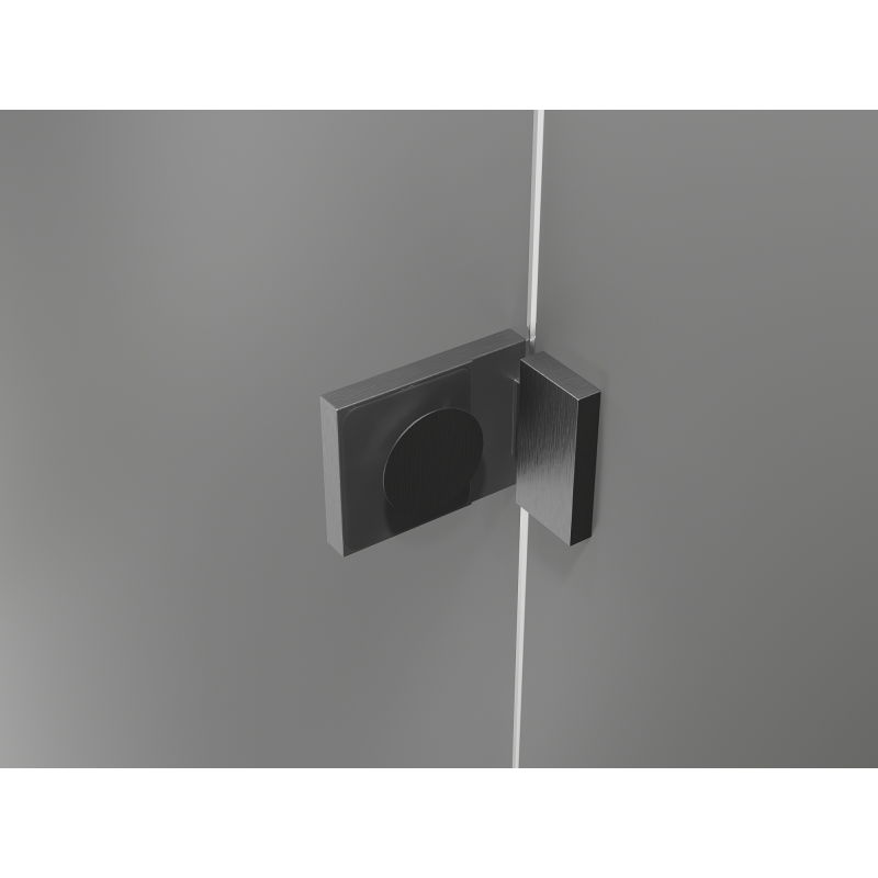 Mexen Lunar Duo Shower Enclosure Right Hinged 105 x 80 cm, Transparent, Brushed Gun Gray - 834-105P-080L-66-00