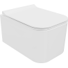 Mexen Elis Rimless toilet bowl with a slim soft close toilet seat, Thermosetting polymer, White - 30910700