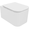 Mexen Elis Rimless toilet bowl with a slim soft close toilet seat, Thermosetting polymer, White - 30910600
