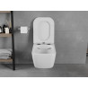 Mexen Elis Rimless WC Bowl with Soft Close Slim Seat, Duroplast, Glossy White - 30910600