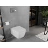 Mexen Elis Rimless toilet bowl with a slim soft close toilet seat, Thermosetting polymer, White - 30910600