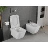 Mexen Madox Rimless WC Bowl with Soft-Close Slim Seat, Duroplast, Glossy White - 30154000
