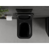 Mexen Madox Rimless toilet bowl with slim soft-close seat, duroplast, matte black - 30154070