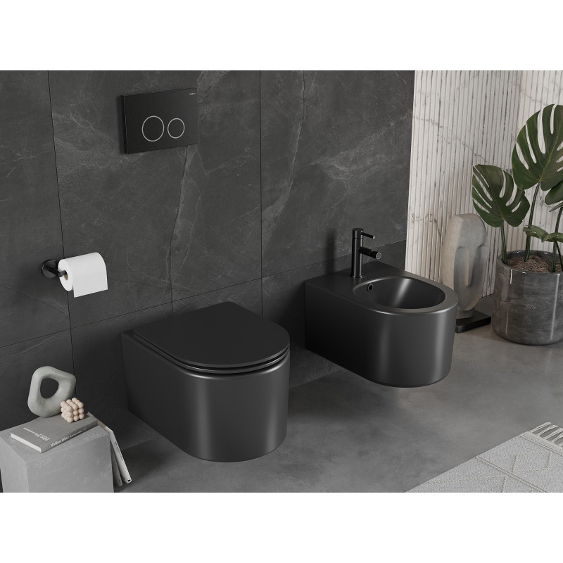 Mexen Sofia Rimless Toilet Bowl, Black Matte - 3354XX85