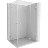 Mexen Lunar L Duo Right-Hinged Shower Enclosure 105 x 80 cm, Transparent, Chrome - 834L-105P-080L-01-00