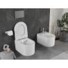 Mexen Sofia Rimless WC Bowl with Slim Soft-Close Seat, Duroplast, Glossy White - 30540300