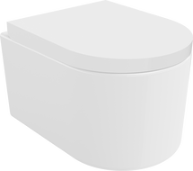 Mexen Rimless toilet bowl with a hard soft close toilet seat, Thermosetting polymer, White - 30540200