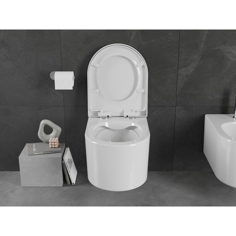 Mexen Sofia Rimless WC Bowl with Soft-Close Seat, Hard, Duroplast, White Gloss - 30540200