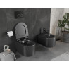 Mexen Sofia rimless toilet bowl with slim soft-close duroplast seat, black matte - 30540185