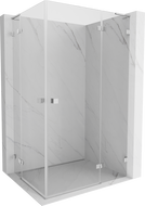 Mexen Lunar L Duo Right-Hinged Shower Cabin 115 x 100 cm, Transparent, Chrome - 834L-115P-100L-01-00