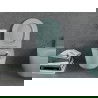 Mexen Lena Rimless toilet bowl with a slim soft close toilet seat, duroplast, Bright green matt - 30224048