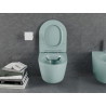 Mexen Lena rimless toilet bowl with slim soft-close duroplast seat, light green matte - 30224048