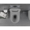 Mexen Lena Rimless Toilet Bowl with Slim Soft-Close Seat, Duroplast, Light Gray Matte - 30224061
