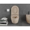 Mexen Lena Rimless WC Bowl with Soft-Close Slim Seat, Duroplast, Matte Cappuccino - 30224064