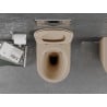 Mexen Lena Rimless toilet bowl with a slim soft close toilet seat, duroplast, Cappucino matt - 30224064