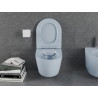 Mexen Lena Rimless WC bowl with soft-close slim seat, duroplast, gray-blue matte - 30224069