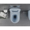 Mexen Lena Rimless WC bowl with soft-close slim seat, duroplast, gray-blue matte - 30224069