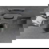 Mexen Lena Metal Rimless toilet bowl with a slim soft close toilet seat, Thermosetting polymer, Dark grey matt - 30224071