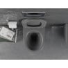 Mexen Lena rimless toilet bowl with soft-close slim seat, duroplast, dark grey matte - 30224071